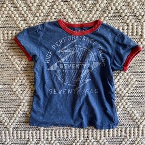 77KIDS blue and red tee